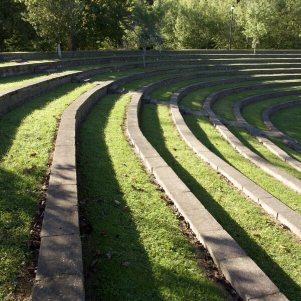 old mill park seating outside